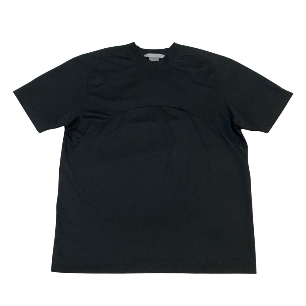 Nike Mens Black Performance Athletic Mesh Training Shirt L 350711-TMS
